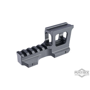 Matrix High Rise Mount for T1/T2 Airsoft Red Dot Optics (Color: Black)