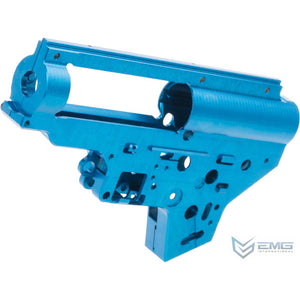 EMG x Retro Arms CZ Billet CNC 8mm Ver.2 Gearbox Shell for M4 / M16 Series Airsoft AEG Rifles (Color: EMG Blue)