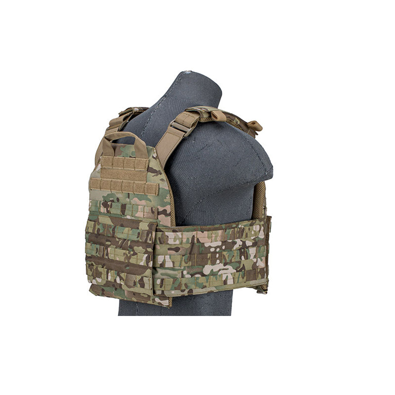 Lancer Tactical 1000D Nylon Buckle Up Assault Plate Carrier (Color: Multi-Camo)