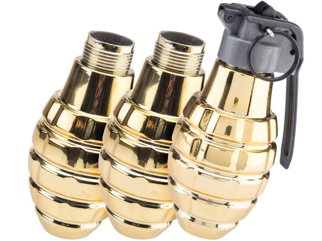 Thunder B Airsoft Co2 Simulation Grenade (Package: 3 Shell Set / Golden Pineapple)