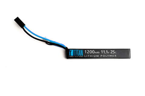 Matrix High Performance 11.1V PEQ Type Airsoft LiPo Battery (Configuration: 1100mAh / 20C / Small Tamiya & Short Wire)