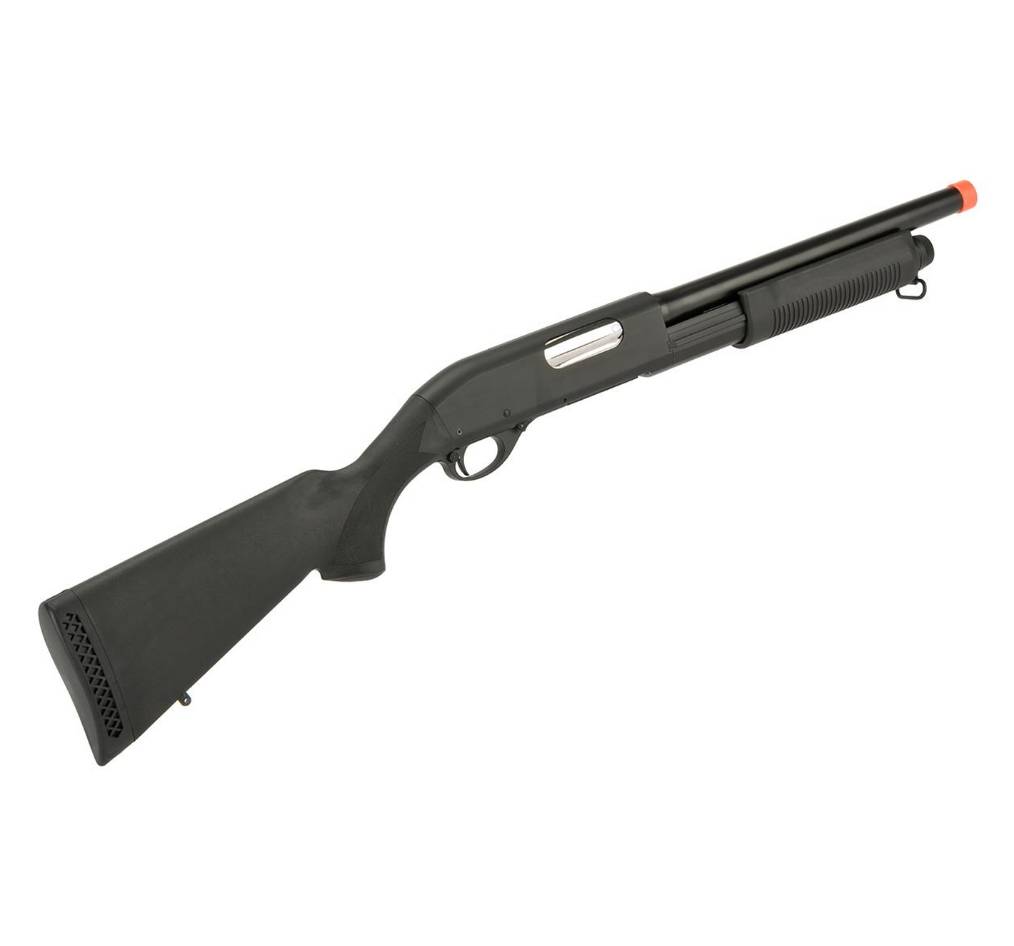 CYMA Standard Full Metal M870 3-Round Burst Multi-Shot Shell Loading Airsoft Shotgun (Model: Full Stock CQB Full Metal)