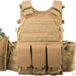Avengers 6D9T4A Tactical Vest with Magazine and Radio Pouches
