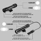 1000 Lumens Picatinny Rail Mounted Tactical Flashlight