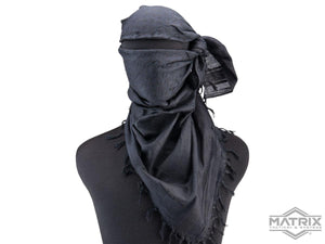 Matrix Woven Coalition Desert Shemagh / Scarves (Color: Black)