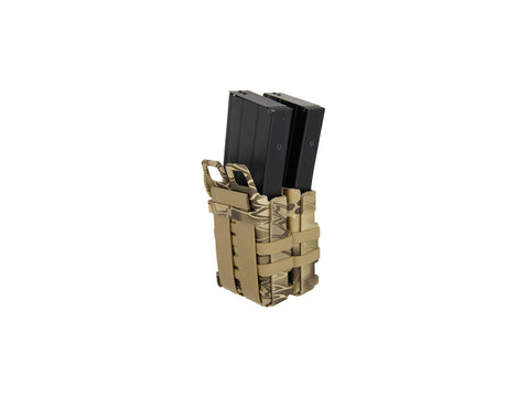Tactical MOLLE Double Pistol Magazine Pouch by Phantom Gear - Black