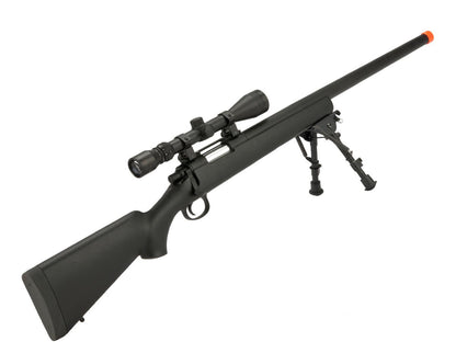 CYMA Standard VSR-10 Bolt Action Airsoft Sniper Rifle (Color: Black w/ Scope Rail)