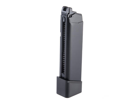 WE-Tech 30 Round Magazine for Hi-Capa Gas Blowback Airsoft Pistols (Color: Black / Long Base / Green Gas)