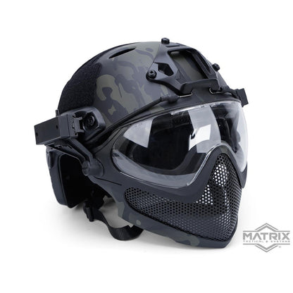 Matrix "Pilot" Steel Mesh Face Mask w/ Helmet