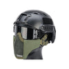 Matrix Low Profile Iron Face Padded Lower Half Face Mask - Ranger Green