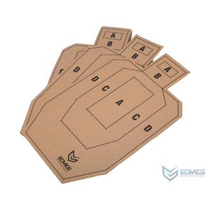 Professional Evike.com Silhouette Tactical Training Targets with Scoring Rings(Model: EMG Alphabetic / 18"x30")