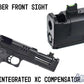 6mmProShop Staccato Licensed XC 2011 Gas Blowback T8 Airsoft Pistol w/ Muzzle Compensator (Model: Green Gas / Gun Only)