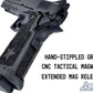 6mmProShop Staccato Licensed XC 2011 Gas Blowback T8 Airsoft Pistol w/ Muzzle Compensator (Model: Green Gas / Gun Only)