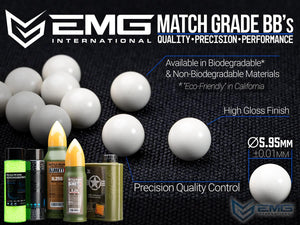 EMG International Match Grade 6mm Airsoft BBs - 1000 Rounds .20g