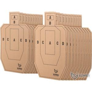 Professional Evike.com Silhouette Tactical Training Targets with Scoring Rings(Model: EMG Alphabetic / 18"x30")