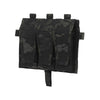 Matrix Closed Top Triple M4 Magazine Pouch Front Flap for Plate Carriers - Black XL