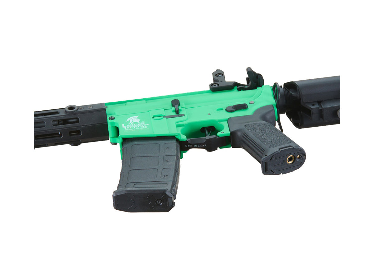Lancer Tactical Gen 2 CQB M4 AEG Rifle Core Series (Color: Green & Black)