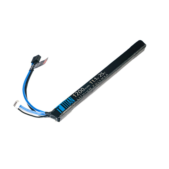 Titan LiPo 1200mAh 11.1v 25C AK Style Stick