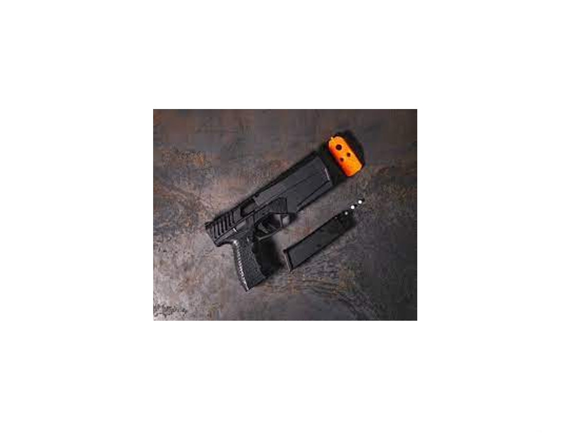 KRYTAC SilencerCo Licensed Maxim 9 Integrally Suppressed Gas Blowback Airsoft Pistol (Color: Black / Green Gas / Standard Version)