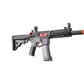 Lancer Tactical Gen 3 M4 Carbine SD AEG Airsoft Rifle with Mock Suppressor (Color: Black with Red Accents)