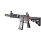 Lancer Tactical Gen 3 M4 Carbine SD AEG Airsoft Rifle with Mock Suppressor (Color: Black with Red Accents)