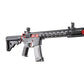 Lancer Tactical Gen 3 M4 SPR Interceptor Airsoft AEG Rifle with Red Accents (Color: Black)