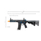 Lancer Tactical Gen 3 Hellion 7" M-LOK Airsoft AEG Rifle w/ Crane Stock (Color: Black & Blue)