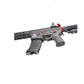 Lancer Tactical Gen 3 10" Keymod Airsoft M4 Carbine AEG Rifle with Red Accents (Color: Black)