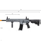 Lancer Tactical Gen 3 10" M4 Evo RIS Airsoft AEG (Color: Gray)