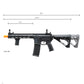 Lancer Tactical Gen 3 Hellion M-LOK 10" Airsoft M4 AEG with Delta Stock