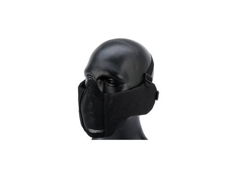 G-Force Pilot Full Face Helmet w/ Plastic Mesh Face Guard (Color: Black)