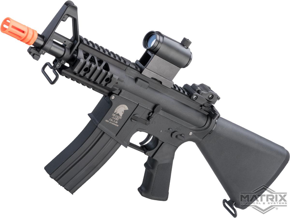 Matrix / S&T Sportsline M4 RIS Airsoft AEG Rifle w/ G3 Micro-Switch Gearbox Black Stubby 5" Fixed Stock