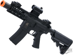 Matrix / S&T Sportsline M4 RIS Airsoft AEG Rifle w/ G3 Micro-Switch Gearbox Black Stubby 5"