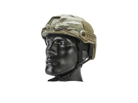 G-Force Pilot Full Face Helmet w/ Plastic Mesh Face Guard (Color: Black Camo)