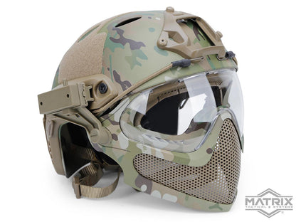 Matrix "Pilot" Steel Mesh Face Mask w/ Helmet