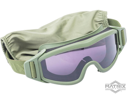Matrix Tactical Systems "Onyx" ANSI Rated Airsoft Goggles (Color: Black / Clear)