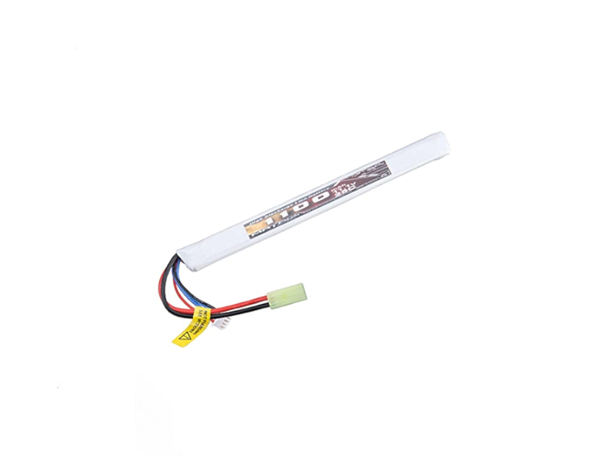 Matrix High Performance 7.4V Stick Type Airsoft LiPo Battery (Configuration: 1100mAh / 25C / Small Tamiya)