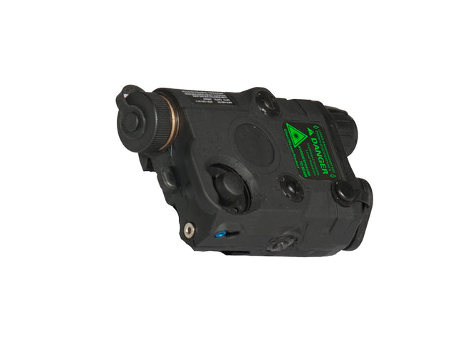 AN/PEQ-15 L.E.D. WHITE LIGHT + GREEN and RED LASER w/IR LENS (BODY COLOR: BLACK)