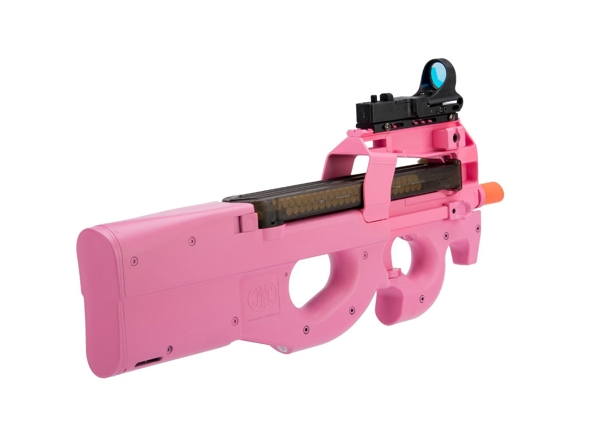 FN Herstal Licensed P90 Full Size Metal Gearbox Airsoft AEG (Color: Pink / Gun Only)