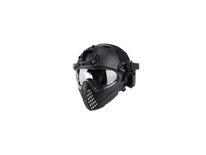 G-FORCE PILOTEER FAST HELMET ADAPTER FACE MASK- BLACK