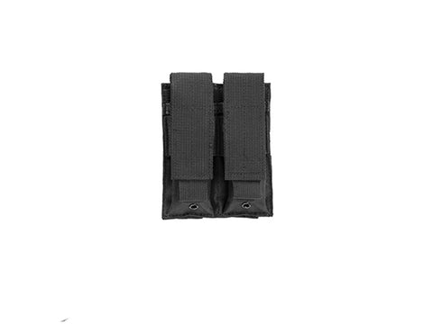 Tactical MOLLE Double Pistol Magazine Pouch by Phantom Gear - Black
