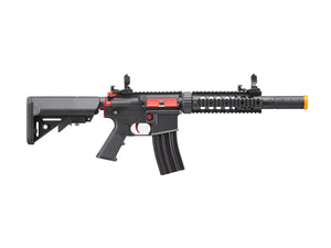 Lancer Tactical Gen 2 M4 SD Carbine Airsoft AEG Rifle with Red Accents