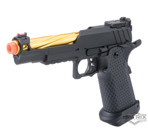 Matrix x Golden Eagle Full Metal OTS .45 Tactical Hi-CAPA Gas Blowback Airsoft Pistol w/ Carrying Case (Model: Mod-12)