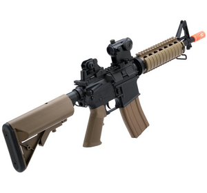 Colt Licensed M4 CQB-R SOPMOD Airsoft AEG w/ LiPo Ready Metal Gearbox (Color: Tan / Gun Only)