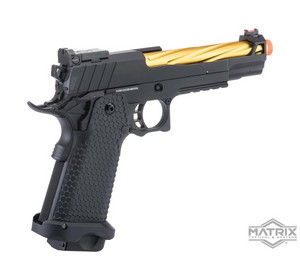 Matrix x Golden Eagle Full Metal OTS .45 Tactical Hi-CAPA Gas Blowback Airsoft Pistol w/ Carrying Case (Model: Mod-12)