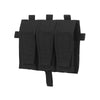 Matrix Closed Top Triple M4 Magazine Pouch Front Flap for Plate Carriers - Black