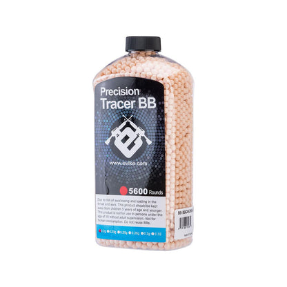 Match Grade 6mm Airsoft Tracer BBs (Weight: Red Tracer / .25g / 5600 Rounds)