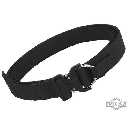 Matrix Contractor Two Piece Tactical Belt (Color: Black)