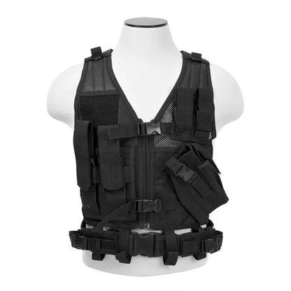 NcStar VISM Children's Tactical Vest (Color: Black)