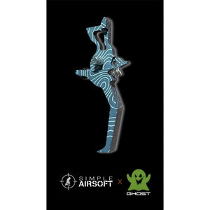 Simple Airsoft X Ghost Gen 3 CNC Adjustable Speed Trigger M4/M16 - Style 6 Damascus